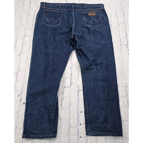 Wrangler Blue Cowboy Country Western Denim Jeans VINTAGE 47MWZPW MENS SIZE 44X30 - Picture 7 of 11